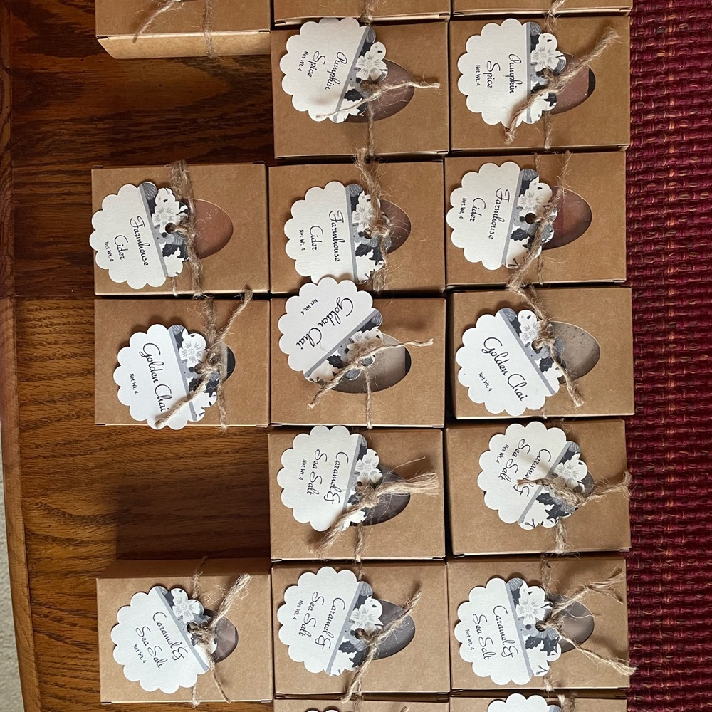 Handcrafted Soap Set with Floral Tags